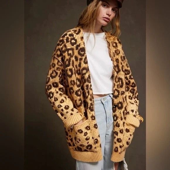 New FREE PEOPLE State Side Cardigan sz Large - Picture 5 of 12